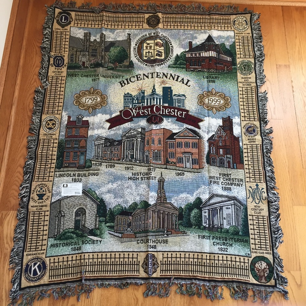 NEW Collectible West Chester Bicentennial Afghan